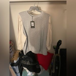 Plus size Two toned sweater